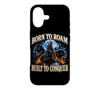 Born to Roam Built to Conquer Wolf Lover Adventure Seeker Case for iPhone 17
