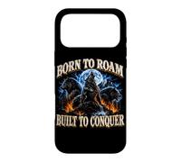 Born to Roam Built to Conquer Wolf Lover Adventure Seeker Case for iPhone 17 Pro Max