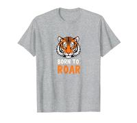 Born to Roar: Fierce Tiger Spirit for Adventurers T-Shirt, Men, Heather Grey, 6XL