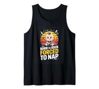 Born to Rock Forced to Nap Funny Baby Rock Tank Top