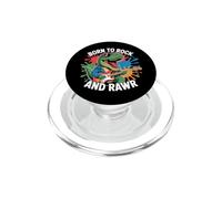 Born to Rock & Rawr Rocking T-Rex PopSockets PopGrip for MagSafe