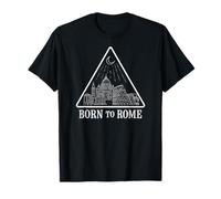 Born to Rome Funny Italy Travel Gift, Minimalist Western T-Shirt