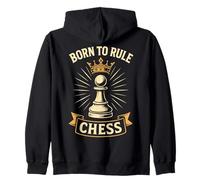 Born To Rule Chess For Chess Lovers Zip Hoodie