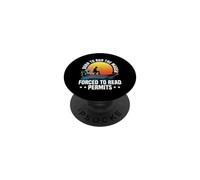 Born To Run The Marsh Forced To Read Permits Fan Boat PopSockets Adhesive PopGrip