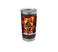 Born to Run Toward The Flames Firefighter Courage Honor Stainless Steel Insulated Tumbler