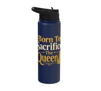 Born to Sacrifice The Queen Chess Player Stainless Steel Insulated Water Bottle