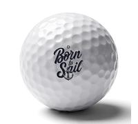 Born to Sail Golf Balls Rubber Practice for Training for Backyard Beginner