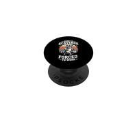 Born To Scavenge Forced To Work Raccoon Funny PopSockets Adhesive PopGrip