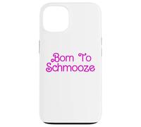 Born To Schmooze Jewish Yenta Yap Yiddish Slang Yenta Case for iPhone 13