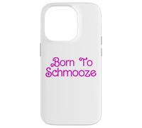 Born To Schmooze Jewish Yenta Yap Yiddish Slang Yenta Case for iPhone 14 Pro