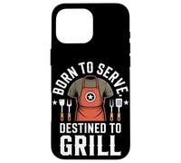 Born to Serve Destined to Grill Veterans Day Case for iPhone 16 Pro Max