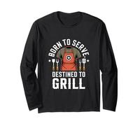 Born to Serve Destined to Grill Veterans Day Long Sleeve T-Shirt