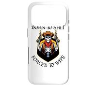 BORN TO SHIT FORCED TO WIPE Case for iPhone 17 Pro