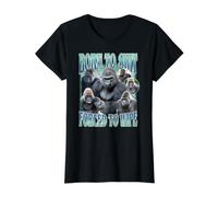Born to Shit Forced to Wipe Funny Gorilla Meme Value Graphic T-Shirt, Women, Black, M