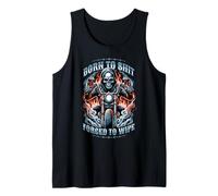 Born To Shit Forced To Wipe Skeleton Men's Embarrassing Tank Top