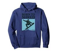 Born to Shred | Funny Snowboarder Pullover Hoodie