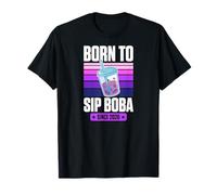 Born to Sip Boba Since 2026 Bubble Tea Theme Birthday Year T-Shirt
