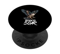 Born To Soar Falconer Falcon Lover And Falconry Fan PopSockets Adhesive PopGrip