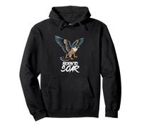 Born To Soar Falconer Falcon Lover And Falconry Fan Pullover Hoodie