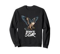 Born To Soar Falconer Falcon Lover And Falconry Fan Sweatshirt