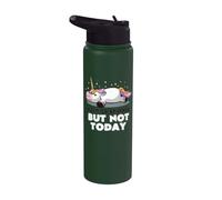 Born to Sparkle But Not Today Funny Tired Unicorn EduEly Stainless Steel Insulated Water Bottle