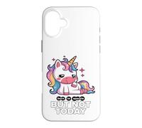 Born To Sparkle But Not Today Unicorn Case for iPhone 16 Plus