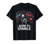 Born to Sparkle Firework Kid 4th of July T-Shirt