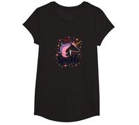 Born to Sparkle Unicorn for Women Magical Fantasy Slogan T-Shirt, Girls, Black, Medium