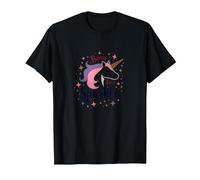Born to Sparkle Unicorn for Women Magical Fantasy Slogan T-Shirt, Men, Black, 3XL
