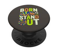 Born to Stand Out Chameleon Funny Reptile Design PopSockets Adhesive PopGrip