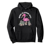 Born To Stand Out Cute Kawaii Flamingo Bird Summer Pullover Hoodie
