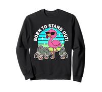 Born To Stand Out Cute Kawaii Flamingo Bird Summer Sweatshirt