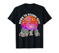 Born to Stand Out Cute Kawaii Flamingo Bird Summer T-Shirt