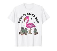 Born to Stand Out Cute Kawaii Flamingo Bird Summer T-Shirt