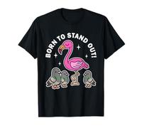 Born to Stand Out Cute Kawaii Flamingo Bird Summer T-Shirt