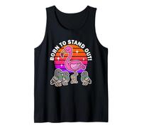 Born to Stand Out Cute Kawaii Flamingo Bird Summer Tank Top