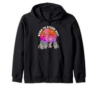 Born To Stand Out Cute Kawaii Flamingo Bird Summer Zip Hoodie