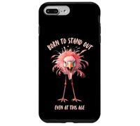 Born to Stand Out Even at This Age Funny Flamingo Case for iPhone 7 Plus/8 Plus