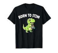 Born to Stim - Dinosaur T-Rex Stimming Kids Autism Awareness T-Shirt