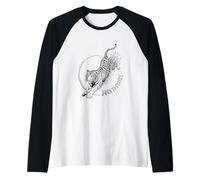 Born To Strike Fierce Tiger Wild Predator Instinct Jungle Raglan Baseball Tee