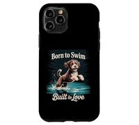 Born to Swim, Built Love | Playful Portuguese Water Dog Case for iPhone 11 Pro