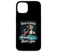 Born to Swim, Built Love | Playful Portuguese Water Dog Case for iPhone 13