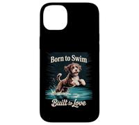 Born to Swim, Built Love | Playful Portuguese Water Dog Case for iPhone 14 Plus