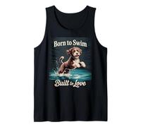 Born to Swim, Built Love | Playful Portuguese Water Dog Tank Top