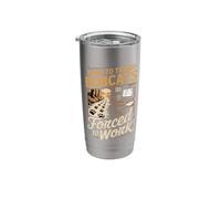Born to Track Bobcats Forced to Work Hunter Stainless Steel Insulated Tumbler