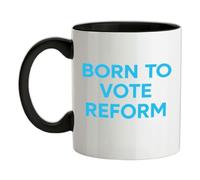 Born to Vote Reform - 11oz - Ceramic Two-Tone Mug for Coffee/Tea - Black/White - One Size