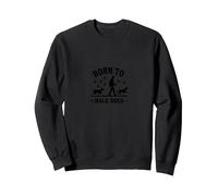 Born to Walk Dogs: Canine Lover's Graphic Sweatshirt, Adult Unisex, Black, XXL