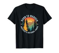 Born to Wander Americas National Parks Hiking T-Shirt