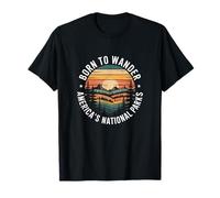 Born to Wander Americas National Parks Hiking T-Shirt