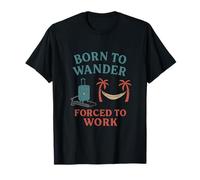 Born to Wander Forced to Work Vacation Mode Graphic T-Shirt